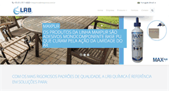 Desktop Screenshot of lrbquimica.com.br