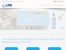 Tablet Screenshot of lrbquimica.com.br